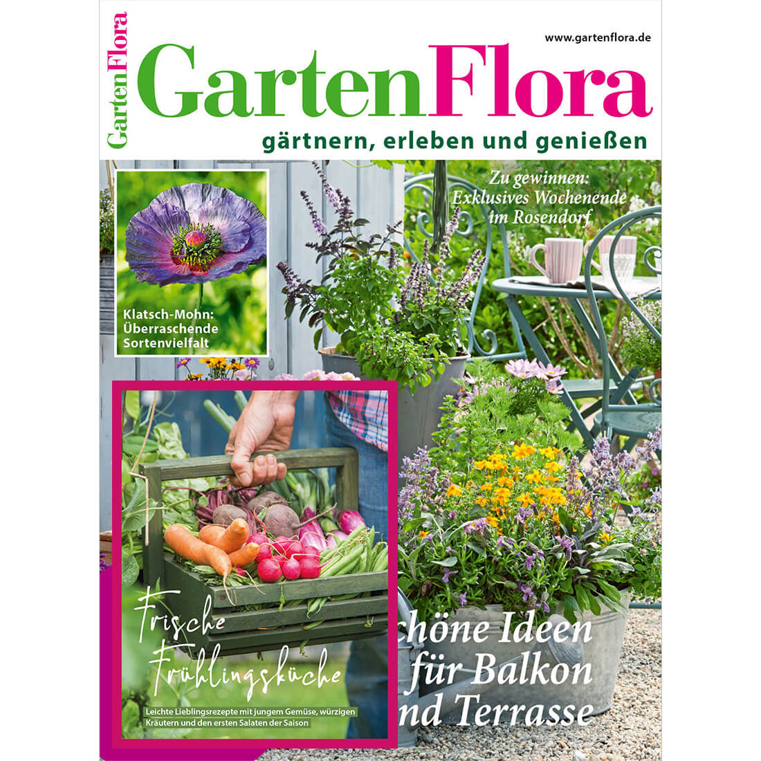 GartenFlora #5/2026 mit Extra-Heft „Frische Frühlingsküche”